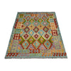 Hand Made Afghan Kilim 5' 0" x 6' 7" ft / 153 x 200 cm - No. G38937