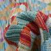 Hand Made Afghan Kilim 5' 0" x 6' 7" ft / 153 x 200 cm - No. G38937