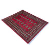 Handmade Bukhara Carpet 4' 1" x 5' 10" ft / 125 x 178 cm - No. G39155