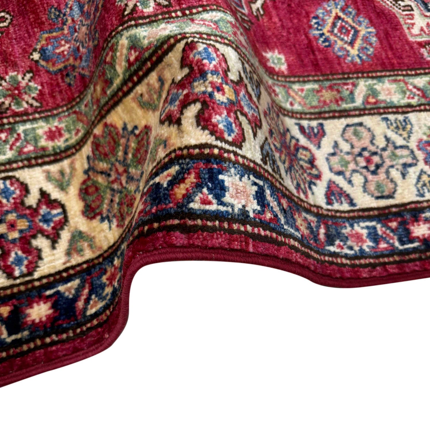 High-Quality Kazak Area Rug 3' 5" x 4' 10" ft / 104 x 148 cm - No. G39608