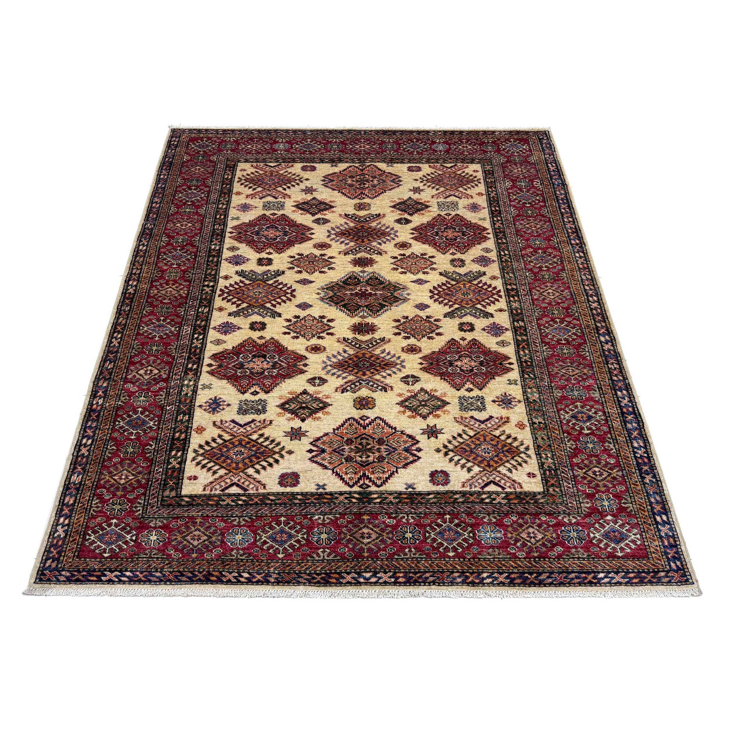 Fine Kazak Oriental Rug 5' 10" x 7' 9" ft / 178 x 236 cm - No. G39611
