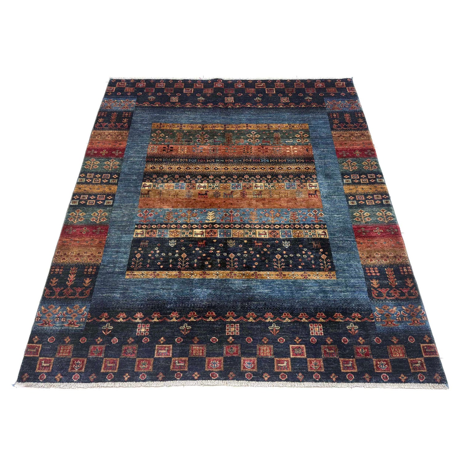 Persian Style Shikargah Rug 5' 1" x 6' 4" ft / 156 x 193 cm - No. G39617
