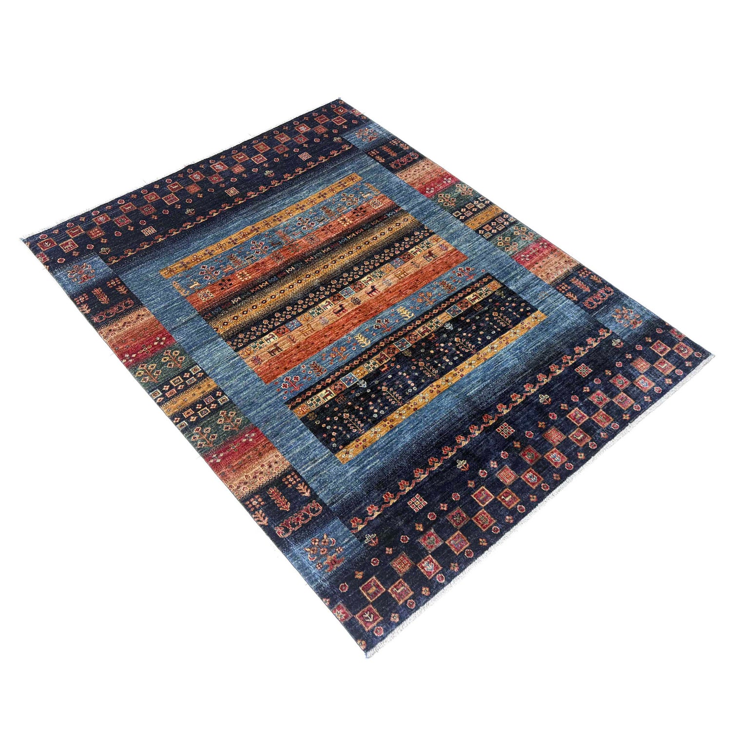 Persian Style Shikargah Rug 5' 10" x 7' 6" ft / 178 x 229 cm - No. G39619