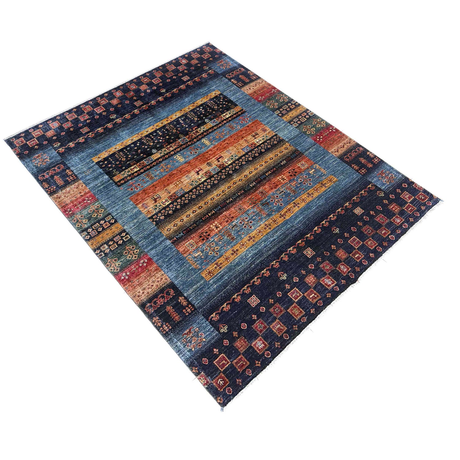 Persian Style Shikargah Rug 5' 10" x 7' 6" ft / 178 x 229 cm - No. G39619