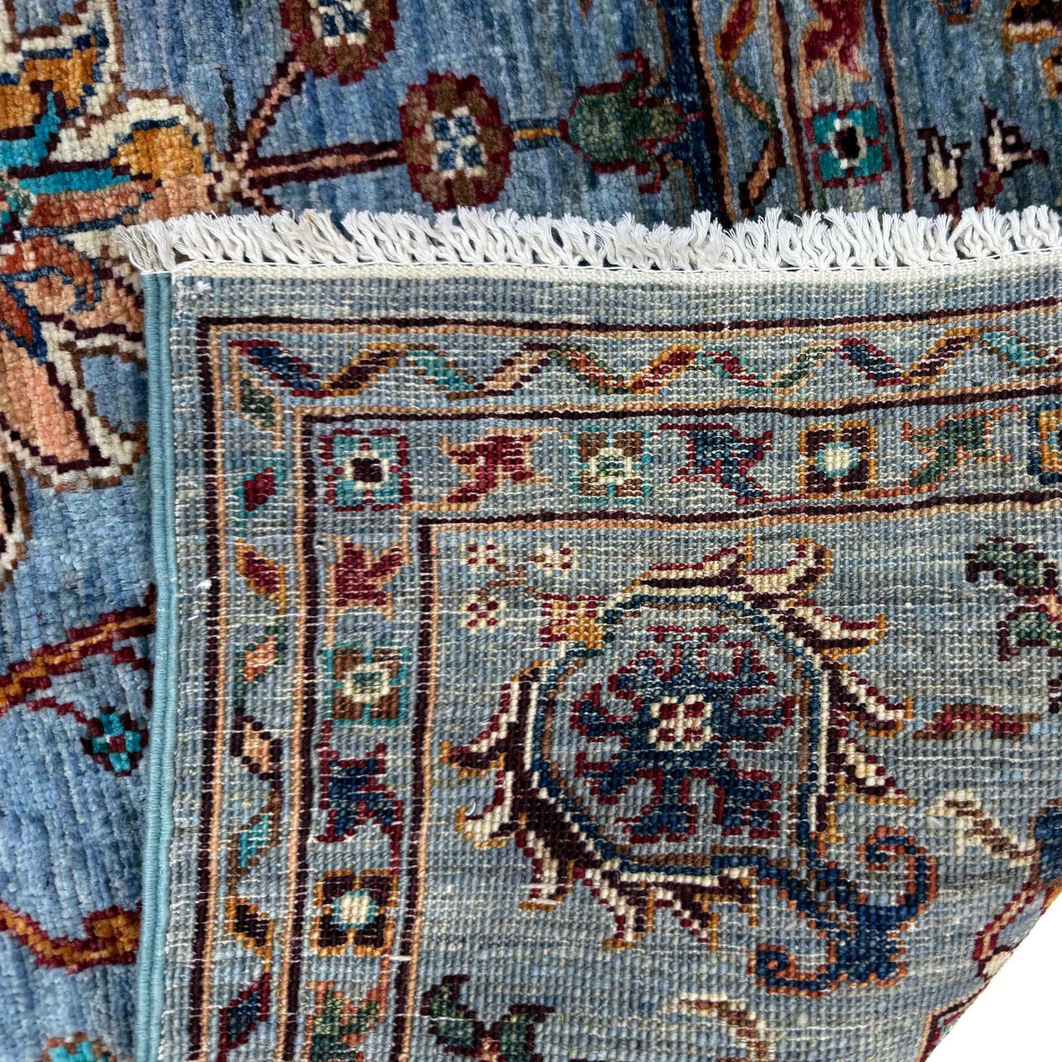 Blue Color Sultani Rug 5' 8" x 7' 9" ft / 173 x 237 cm - No. G39621