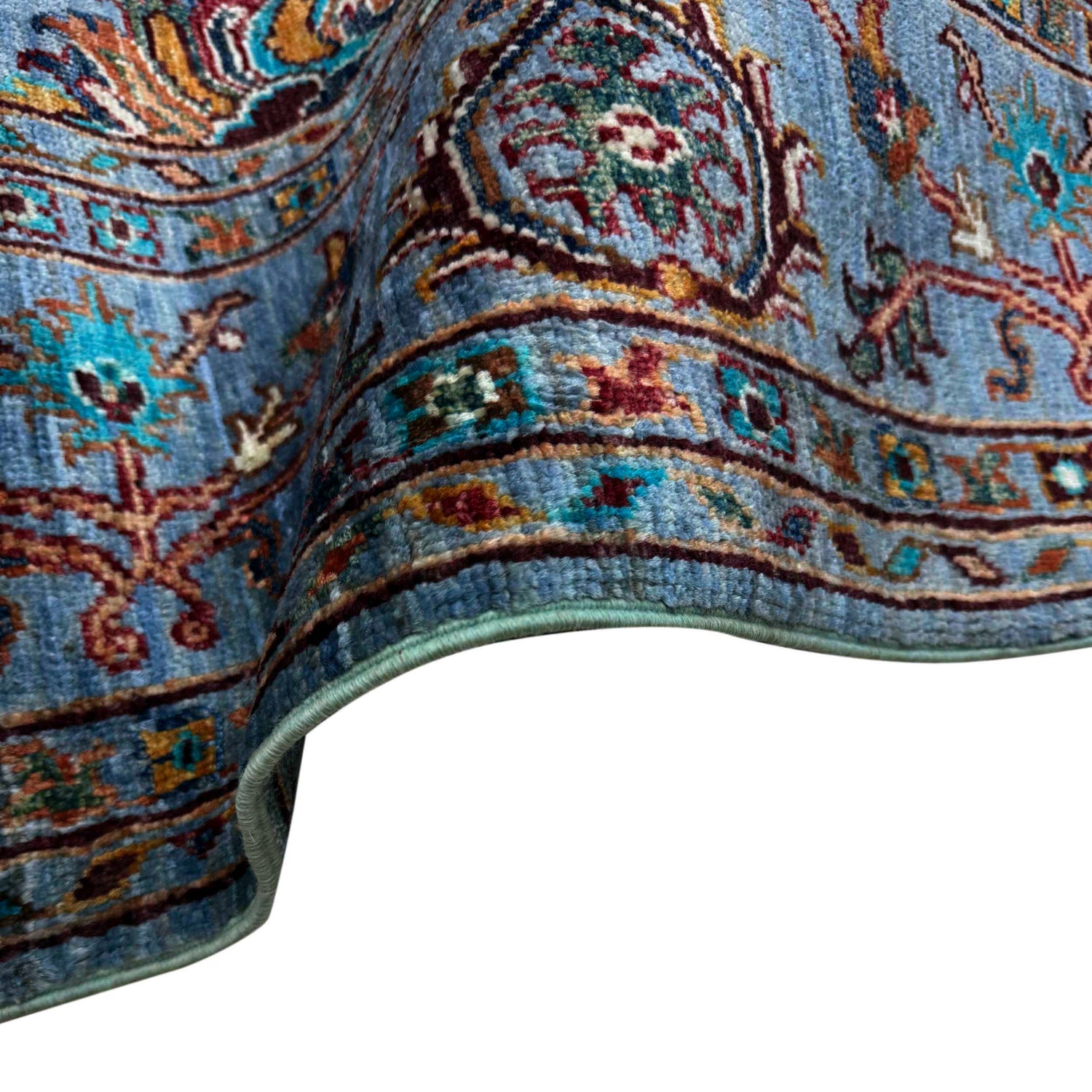 Blue Color Sultani Rug 5' 8" x 7' 9" ft / 173 x 237 cm - No. G39621