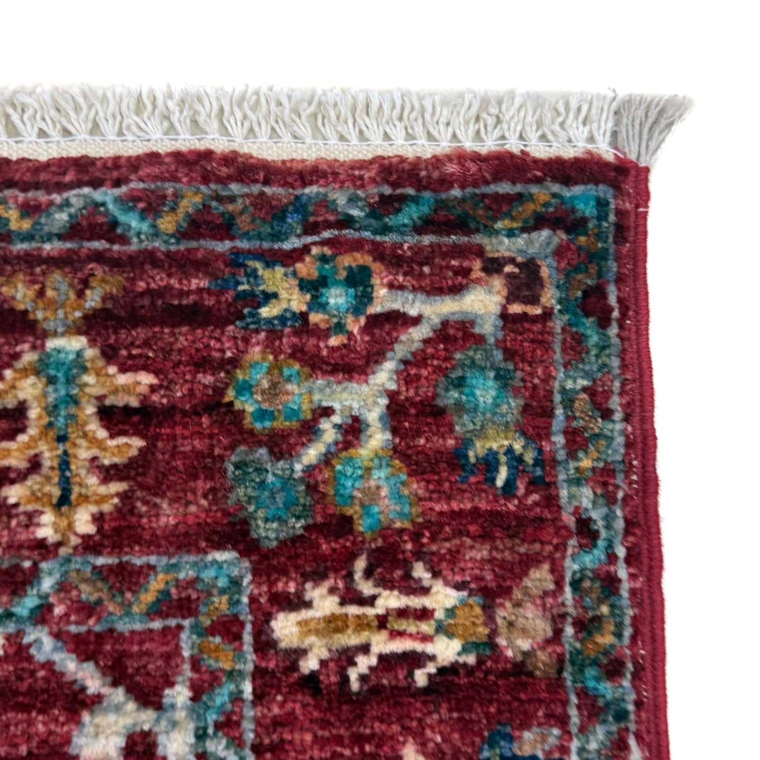 Red Color Sultani Rug Runner 2' 0" x 5' 10" ft / 61 x 178 cm - No. G39625