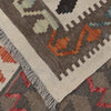 Colorful Flat-Weave Wool Kilim 4' 3" x 5' 9" ft / 130 x 174 cm - No. P26323