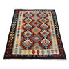 Handmade Afghan Vegetable Kilim 3' 4" x 4' 9" ft / 101 x 144 cm - No. P26331