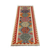 Short Kilim Runner 2' 1" x 6' 4" ft / 64 x192 cm - No. P26348