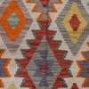 Colorful Flat-Weave Wool Kilim 6' 8" x 9' 10" ft / 203 x 300 cm - No. P26381