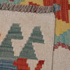 Colorful Flat-Weave Wool Kilim 6' 8" x 9' 10" ft / 203 x 300 cm - No. P26381