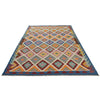 Colorful Flat-Weave Wool Kilim 6' 6" x 9' 10" ft / 198 x 299 cm - No. P26383