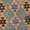 Handmade Turkish Design Wool Kilim 3' 4" x 4' 10" ft / 101 x 148 cm - No. P26391