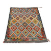 Hand Knotted Afghan Style Kilim 3' 4" x 4' 9" ft / 102 x 145 cm - No. P26395A