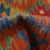 Hand Woven Wool Kelim 6' 9" x 10' 0" ft / 207 x 304 cm - No. P26395