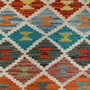 Hand Knotted Flatweave Kilim 4' 6" x 5' 9" ft / 137 x 174 cm - No. P26397