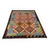 Hand Knotted Afghan Style Kilim 4' 9" x 6' 3" ft / 144 x 190 cm - No. P26464