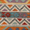 Handmade Afghan Vegetable Kilim 5' 9" x 8' 0" ft / 175 x 244 cm - No. P26478