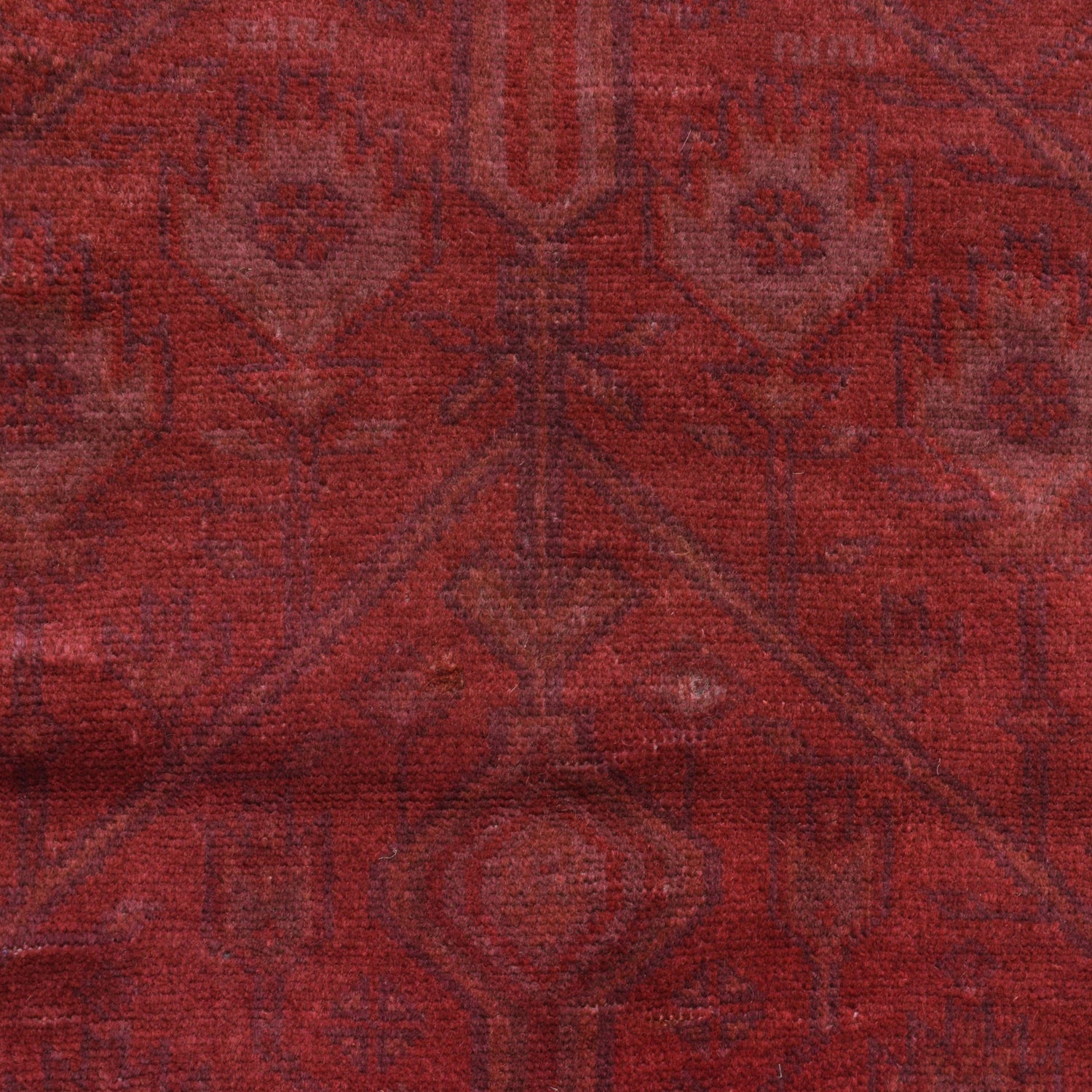 Overdyed Wool Carpet 4' 1" x 5' 6" ft / 125 x 167 cm - No. P26495