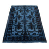 Hand Knotted Overdye Wool Rug 4' 2" x 6' 2" ft / 126 x 188 cm - No. P26498