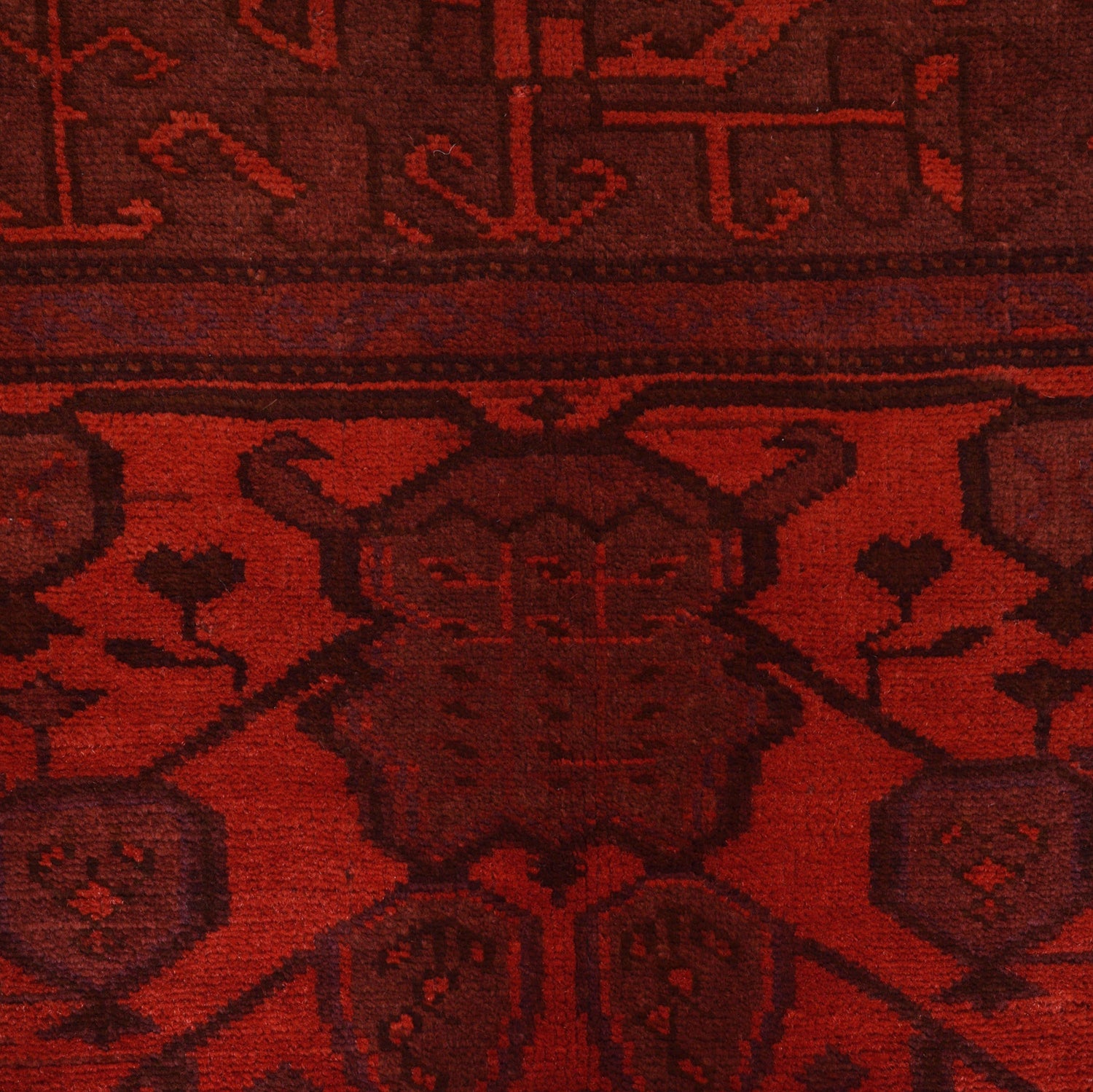 Overdyed Wool Carpet 3' 10" x 5' 3" ft / 117 x 159 cm - No. P26499