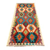 Colorful Flat-Weave Wool Kilim Runner 2' 9" x 6' 1" ft / 85 x185 cm - No. P26514