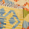 Colorful Flat-Weave Wool Kilim Runner 2' 4" x 6' 10" ft / 71 x209 cm - No. P26520