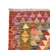 Colorful Flat-Weave Wool Kilim Runner 2' 4" x 6' 6" ft / 72 x199 cm - No. P26528