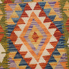 Colorful Flat-Weave Wool Kilim Runner 2' 4" x 6' 6" ft / 72 x199 cm - No. P26528