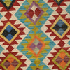 Hand Knotted Afghan Style Kilim 3' 6" x 4' 9" ft / 106 x 145 cm - No. P26538