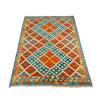 Handmade Turkish Design Wool Kilim 3' 4" x 4' 11" ft / 101 x 150 cm - No. P26573