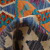 Hand Knotted Afghan Style Kilim 3' 11" x 5' 10" ft / 119 x 177 cm - No. P26612