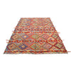 Colorful Flat-Weave Wool Kilim 5' 9" x 8' 5" ft / 176 x 257 cm - No. P26788