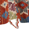 Colorful Flat-Weave Wool Kilim 5' 9" x 8' 5" ft / 176 x 257 cm - No. P26788