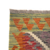 Colorful Flat-Weave Wool Kilim 3' 5" x 4' 11" ft / 103 x 150 cm - No. P26807