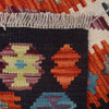 Colorful Flat-Weave Wool Kilim 3' 5" x 4' 11" ft / 103 x 149 cm - No. P26808