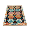 Handmade Turkish Design Wool Kilim 3' 6" x 4' 10" ft / 106 x 148 cm - No. P26811