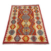 Handmade Turkish Design Wool Kilim 3' 4" x 4' 11" ft / 101 x 150 cm - No. P26813