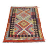 Hand Knotted Afghan Style Kilim 3' 5" x 4' 10" ft / 104 x 148 cm - No. P26840