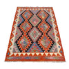 Hand Knotted Afghan Style Kilim 3' 5" x 5' 0" ft / 103 x 152 cm - No. P26842