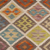 Hand Knotted Afghan Style Kilim 5' 4" x 6' 8" ft / 163 x 204 cm - No. P26860