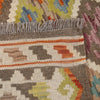 Hand Knotted Afghan Style Kilim 5' 4" x 6' 8" ft / 163 x 204 cm - No. P26860