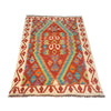 Hand Knotted Afghan Style Kilim 3' 3" x 4' 10" ft / 100 x 148 cm - No. P26918