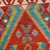 Hand Knotted Afghan Style Kilim 3' 3" x 4' 10" ft / 100 x 148 cm - No. P26918