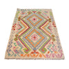 Hand Woven Wool Kelim 3' 5" x 4' 10" ft / 104 x 147 cm - No. P26919