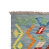 Colorful Flat-Weave Wool Kilim 3' 4" x 4' 8" ft / 102 x 143 cm - No. P26921