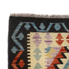 Colorful Flat-Weave Wool Kilim 3' 5" x 4' 9" ft / 105 x 146 cm - No. P26922