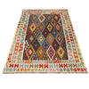 Colorful Flat-Weave Wool Kilim 6' 11" x 9' 11" ft / 210 x 302 cm - No. P26991