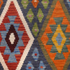 Colorful Flat-Weave Wool Kilim 6' 11" x 9' 11" ft / 210 x 302 cm - No. P26991